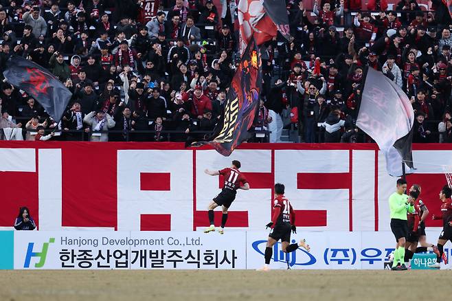부천종합운동장/ K리그1/ 부천FC1995 vs 대전하나시티즌/ 부천 갈레고 득점/ 골 세레머니/ photo by Junghun Park