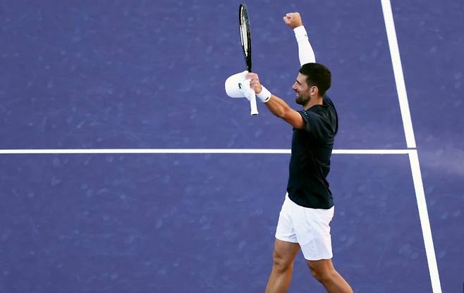 인디언 웰스에서의 노박 조코비치. Gettyimages