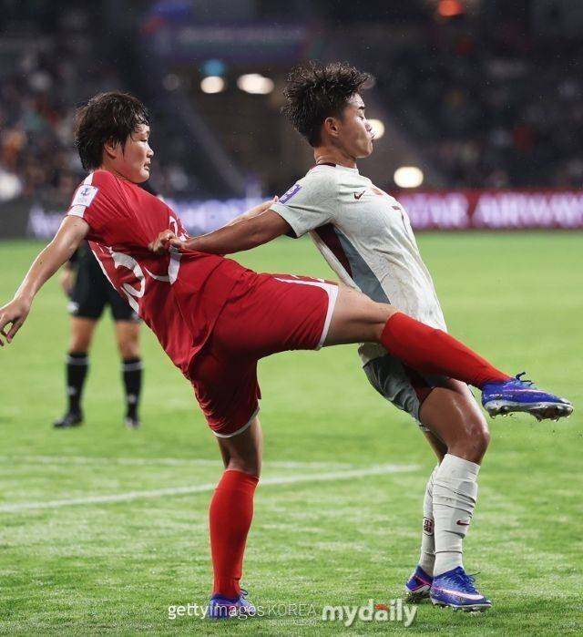 중국과 북한의 여자아시안컵 경기장면/게티이미지코리아