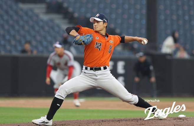 ▲ 한화 이글스는 2026년 신인 드래프트에서 북일고 출신 투수 강건우를 2라운드에 지명했다. ⓒ 한화 이글스