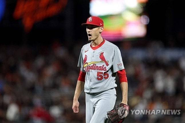 지난 2월 부상으로 2026 WBC 한국 대표팀 최종 엔트리에서 빠졌던 세인트루이스 카디널스 소속 한국계 빅리거 라일리 오브라이언. 사진 연합뉴스