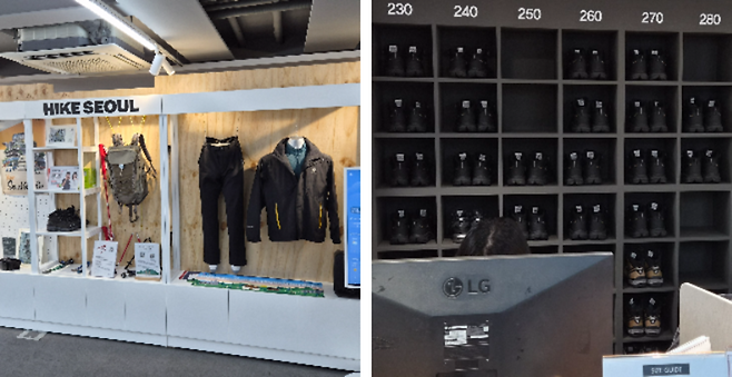 ▲&nbsp;서울시가 운영하는 북한산 외국인등산센터에서는 등산 코스 안내와 관광 정보 제공, 장비 대여 서비스를 제공한다. /&nbsp;최준희 기자wsx3025@incheonilbo.com