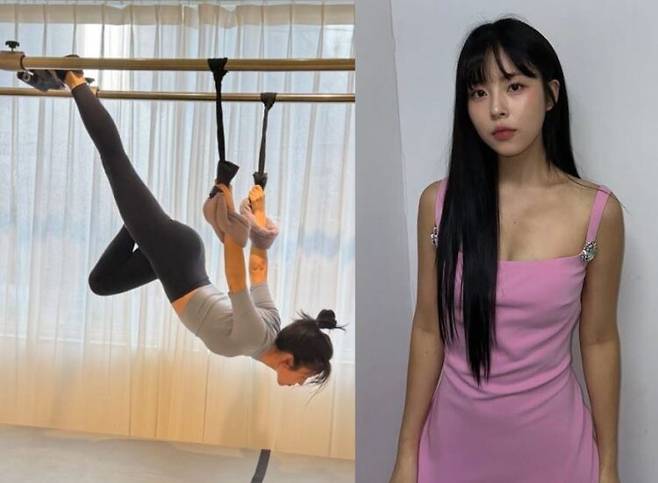 민도희가 필라테스를 하고 있다. 사진=민도희 인스타그램