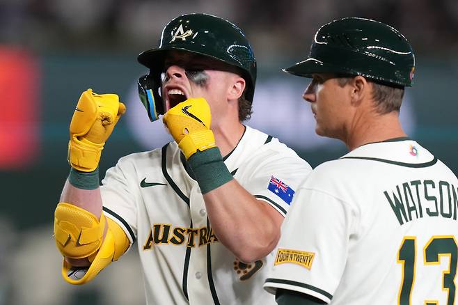 2026년 WBC 호주 대표로 참가한 메이저리그 전체 1순위 유망주 트래비스 바자나..AP연합뉴스