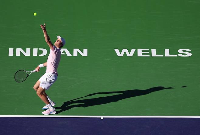 전체 서브 중 에이스율 20%에 달했던 시너 / 게티이미지코리아