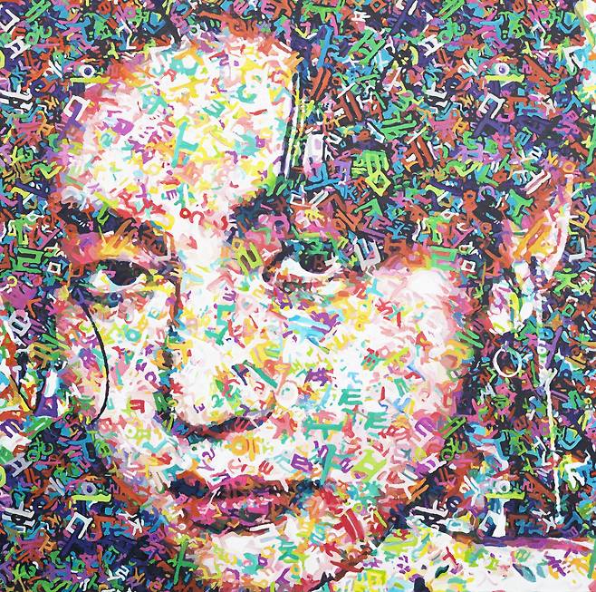 ▲ 누군가의 영웅 91.0 x 91.0 cm, oil on canvas, 2022