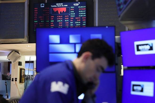 뉴욕증권거래소(NYSE)에서 다우존스30산업평균지수(다우지수)는 전 거래일보다 34.29포인트(0.07%) 내린 4만7706.51에 거래를 마쳤다. 연합뉴스