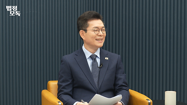 정원오 더불어민주당 서울시장 예비후보. 동아일보 유튜브 프로그램 ‘법정모독’ 화면 캡처.