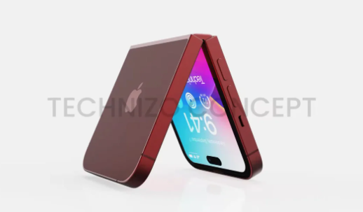 클램셸 폴더블 아이폰 렌더링. 사진=테크니조 콘셉트(Technizo Concept)