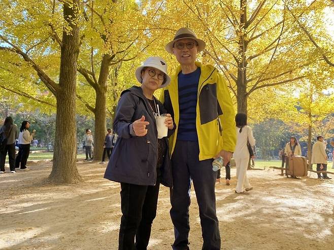 2024년 가을 가족여행에서 유가족 고재승씨 부모님. 고재승 제공