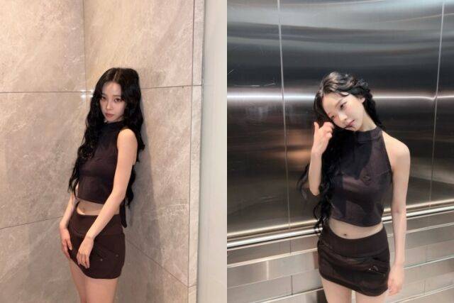 그룹 에스파 멤버 카리나가 콘서트 비하인드 컷을 공개했다. / 카리나 소셜미디어