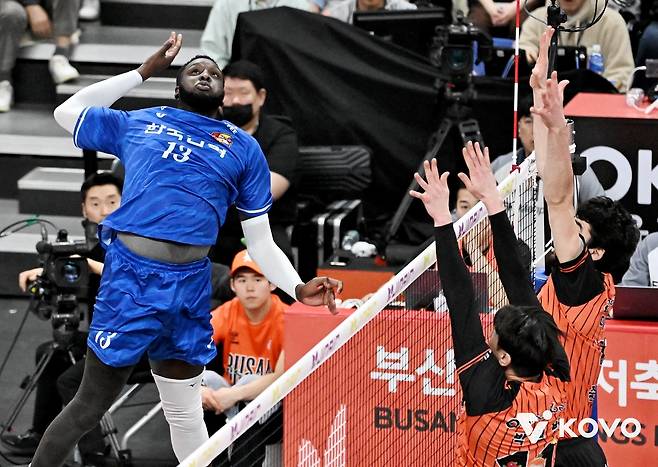 한국전력 베논의 강타 [한국배구연맹 제공. 재판매 및 DB 금지]