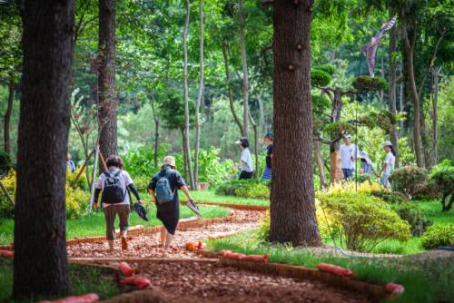 ◇영랑호 황톳길.