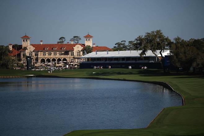 우승자가 탄생하는 TPC소그래스의 18번홀 코스 전경. (사진=AFPBBNews)