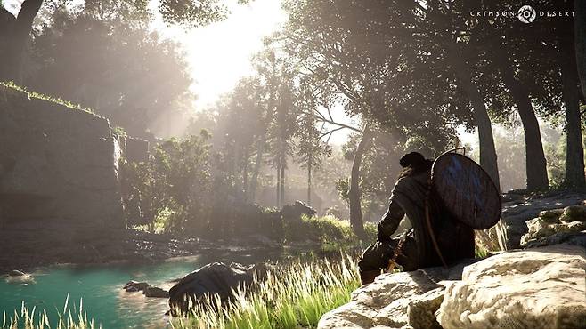 펄어비스가 오는 20일 출시하는 최고 기대작 ‘붉은사막’의 실제 플레이 이미지. 사진 | 펄어비스