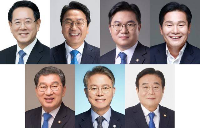 더불어민주당 전남광주특별시장 경선 후보 기호 획정(1번 김영록 2번 강기정 3번 정준호 4번 주철현 5번 신정훈 6번 민형배 7번 이병훈 후보)