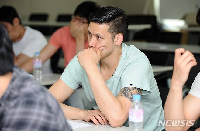 [서울=뉴시스]남자 3대3 농구 대표팀 이승준 감독 (사진 = KBL 제공)