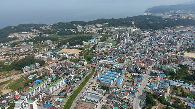울진읍 전경. 울진군 제공