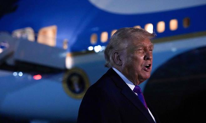 도널드 트럼프 미국 대통령. AFP연합뉴스