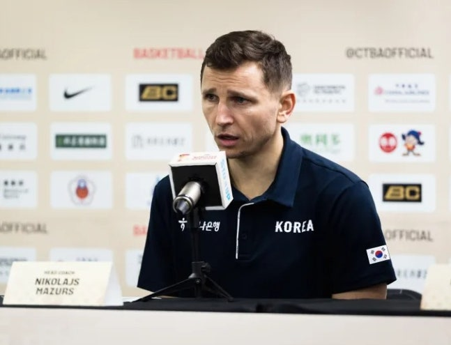 니콜라이스 마줄스 한국 농구대표팀 감독. FIBA 제공