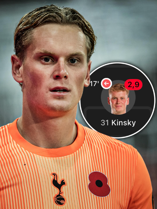 안토닌 킨스키 토트넘 홋스퍼 골키퍼가 11일 아틀레티코 마드리드와 경기에서 처참한 경기력을 보여주고 최하 평점을 받았다. 라이브 히어 위 고