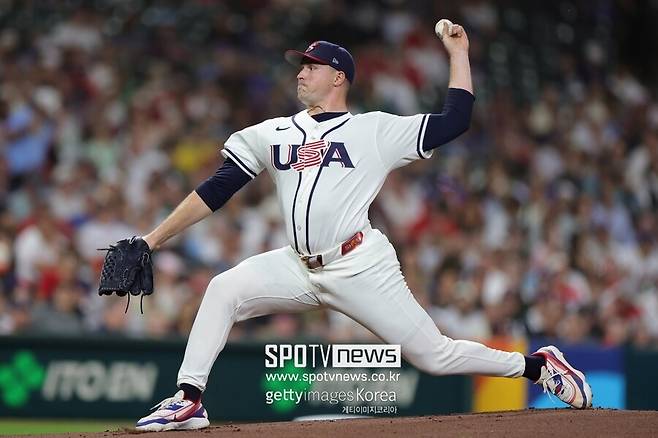 ▲ 2년 연속 사이영상 수상자인 타릭 스쿠발은 월드베이스볼클래식(WBC)에서 첫 등판이자 마지막 등판에서 영국을 상대로 3이닝 1실점을 기록했다.