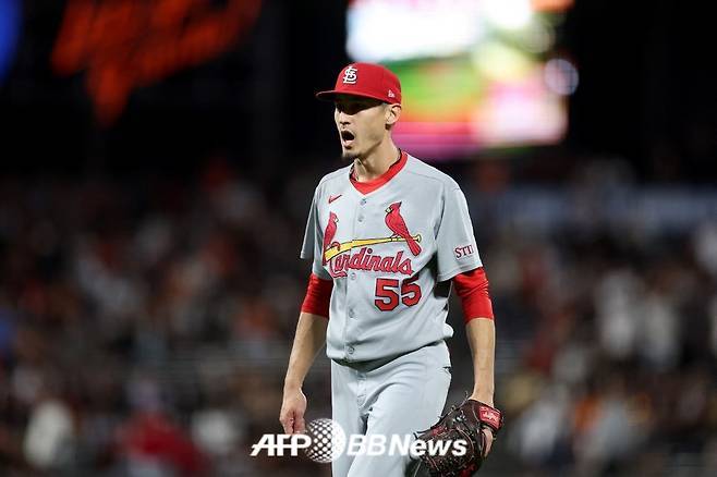 세인트루이스 마무리 오브라이언. /AFPBBNews=뉴스1