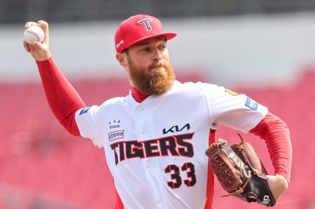 KIA 외국인 투수 애덤 올러. /사진=KIA 타이거즈 제공