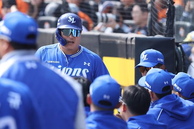 삼성 유니폼을 입고 출전한 최형우 [삼성 라이온즈 제공. 재판매 및 DB 금지]