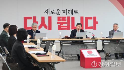 ◇국민의힘 강원특별자치도당 공천관리위원회(위원장:이철규)가 13일 첫 회의를 열고 철저한 후보 검증을 위한 공천 방향 및 세부 일정을 논의했다. 신세희기자