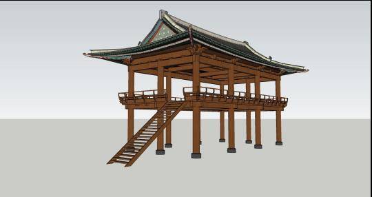 이정호 경북대 명예교수(건축학)가 책임을 맡은 '대구 북후정 복원을 위한 연구보고서'에 나온 북후정 모델링 . 이정호 교수 제공.