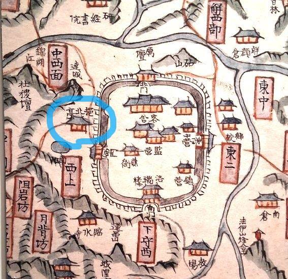 18세기 『지승』에 보이는 북후정(읍북정). 최미화 기자