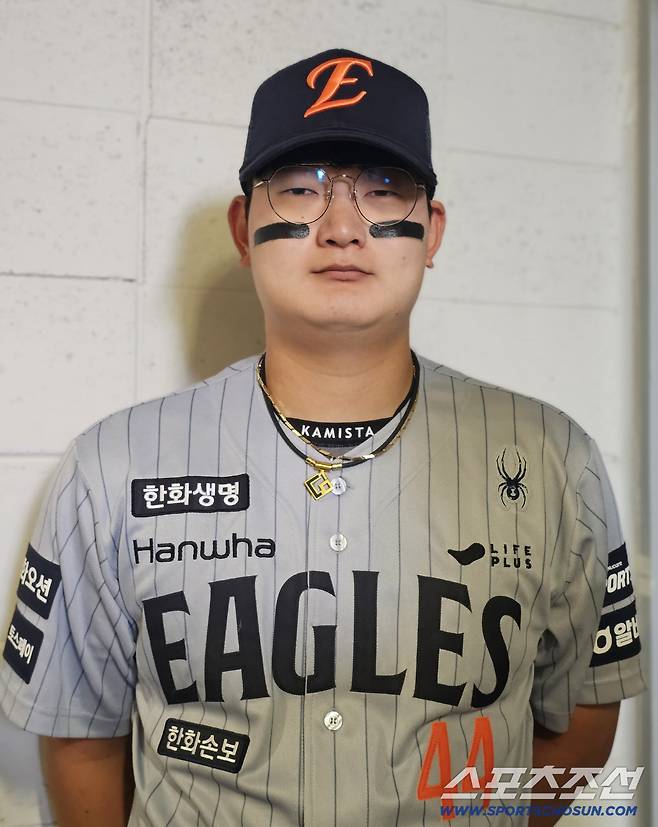 13일 삼성전 전광석화 세이브 후 인터뷰 하는 김서현. 대전=스포츠조선 정현석 기자 hschung@sportschosun.com