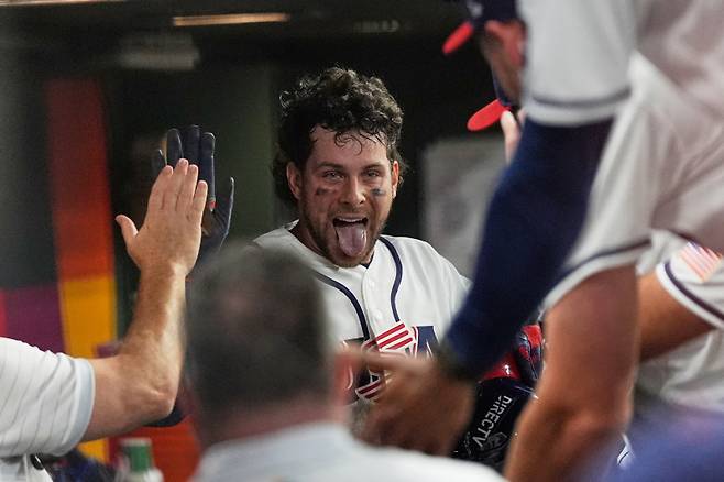 <yonhap photo-5544=""> 미국 WBC 대표팀 어니 클레멘트. AP=연합뉴스</yonhap>