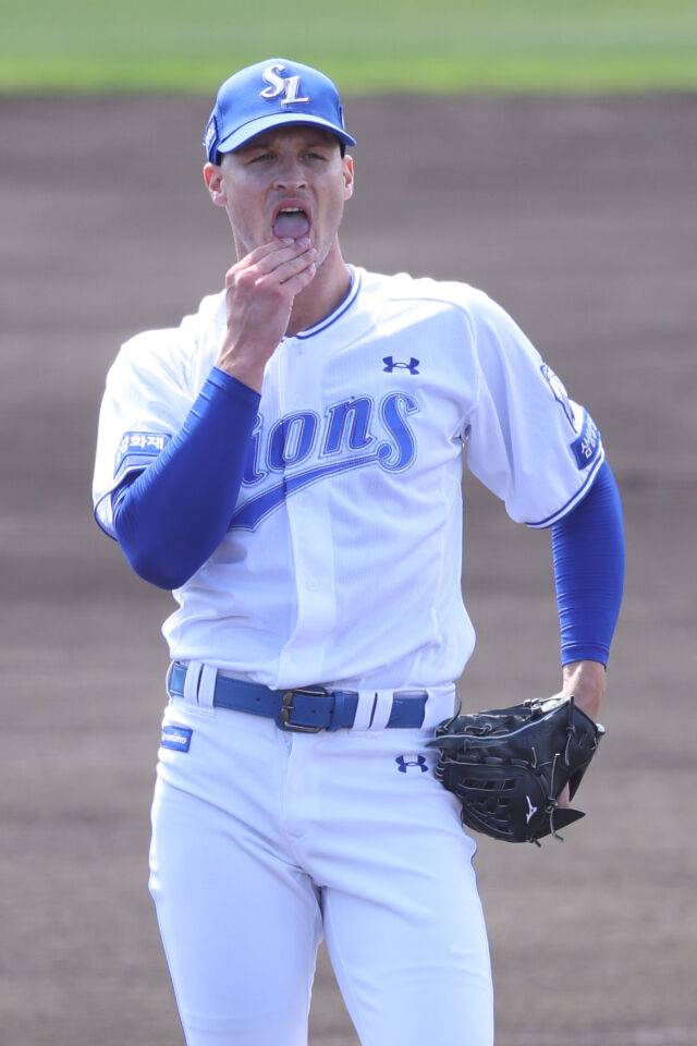 삼성 라이온즈 맷 매닝./삼성 라이온즈