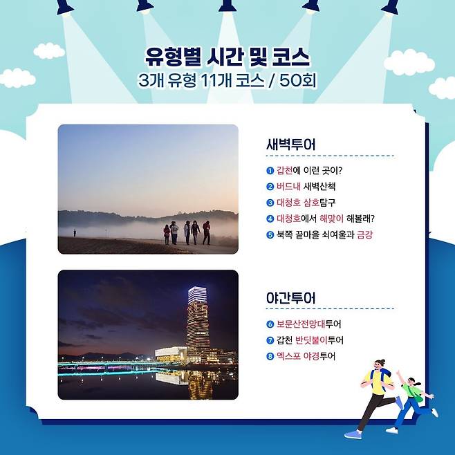 대전스토리투어 유형별 코스 [대전시 제공. 재판매 및 DB 금지]