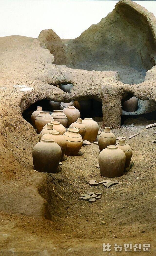 재현된 거대한 가마터의 바닥에 흩어진 토기 파편과 완형 유물은 마치 백제 도공들이 잠시 자리를 비운 듯 생생하다. 청양=김도웅 프리랜서 기자