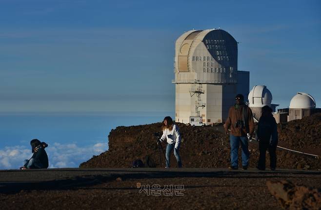 할레아칼라에 있는 미 항공우주국(NASA) 천문대.