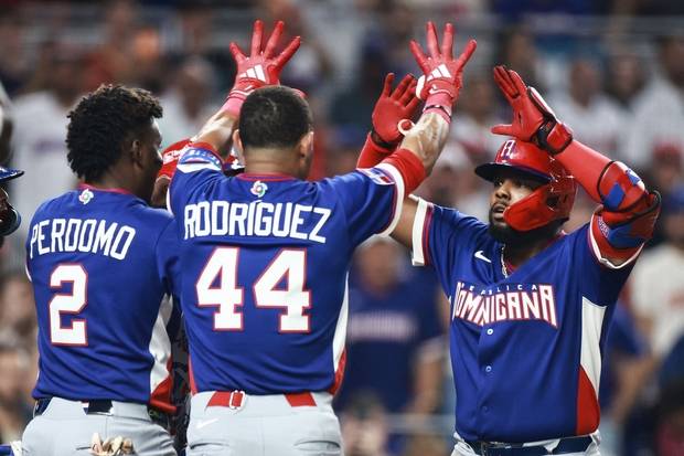 이번 대회에서 최고의 화력을 뽐내고 있는 도미니카공화국 타선. AFP연합뉴스