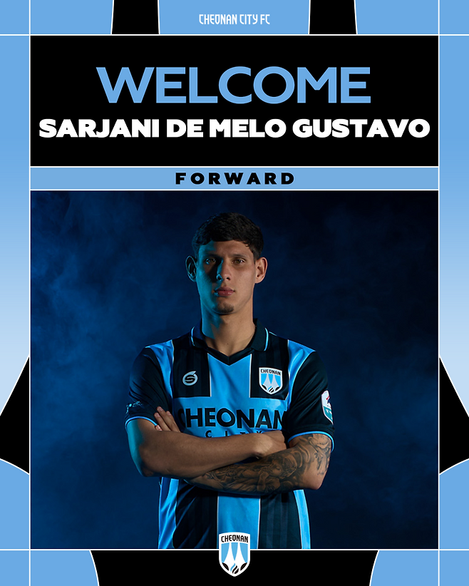 ▲ 천안시티FC가 영입한 브라질 출신 공격수 사르자니. ⓒ천안시티FC