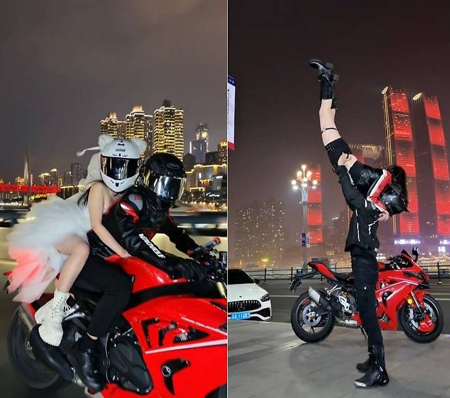 충칭  오토바이 영상 촬영 체험(마이리얼트립 제공)