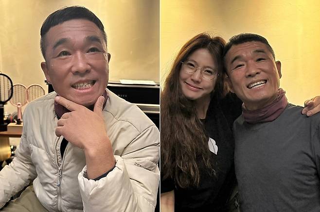 성폭행 의혹에서 벗어나 6년 만에 복귀한 가수 김건모(59)의 근황이 전해졌다./사진=이윤미 인스타그램