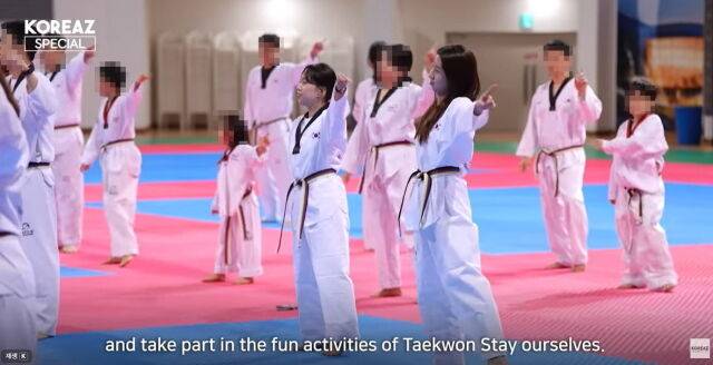 '태권 스테이' 체험 장면. /태권도진흥재단 제공