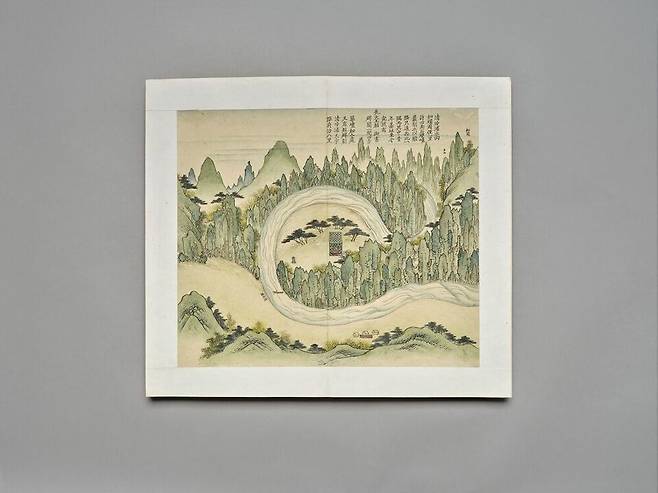 ▲ '월중도' 제2도 '청령포도'. /사진제공=한국학중앙연구원