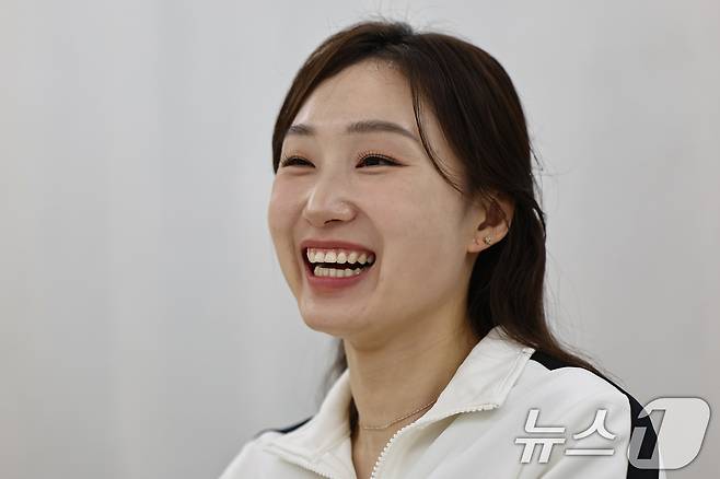 쇼트트랙 최민정이 12일 서울 강남구 올댓스포츠에서 뉴스1과 인터뷰를 하고 있다. 2026.3.12 ⓒ 뉴스1 김도우 기자