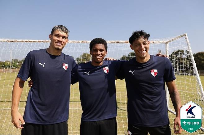 부산아이파크 크리스찬, 사비에르, 가브리엘(왼쪽부터). /사진=한국프로축구연맹