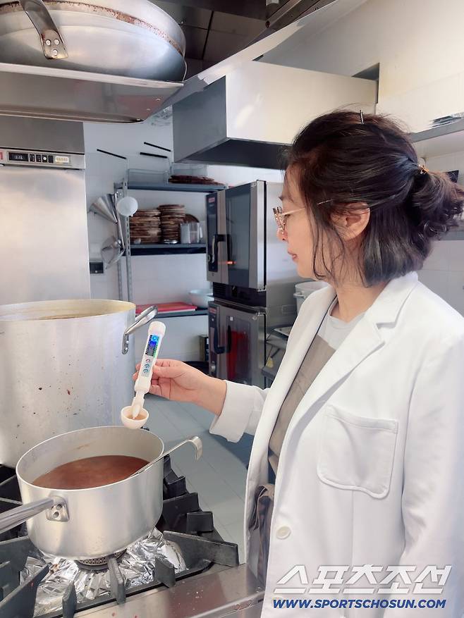 전향희 이천선수촌 영앙사의 저염식 식단.