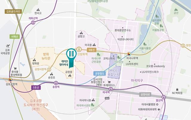 래미안 엘라비네는 방화6구역을 재건축한 단지다. 최고 16층, 10개 동, 총 557세대 규모다. /삼성물산