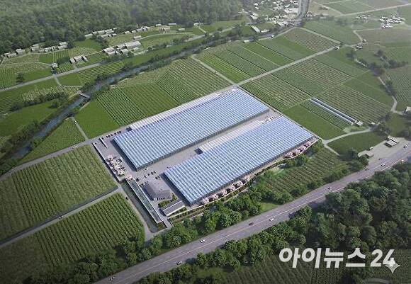 봉화군이 총사업비 245억 원을 들여 조성한 봉성면 창평리 ‘임대형 스마트팜단지’ 조감도 [사진=봉화군]