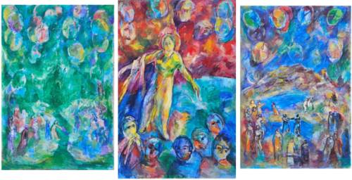 박진화 作 ‘우음 1, 2, 3’ (왼쪽부터)